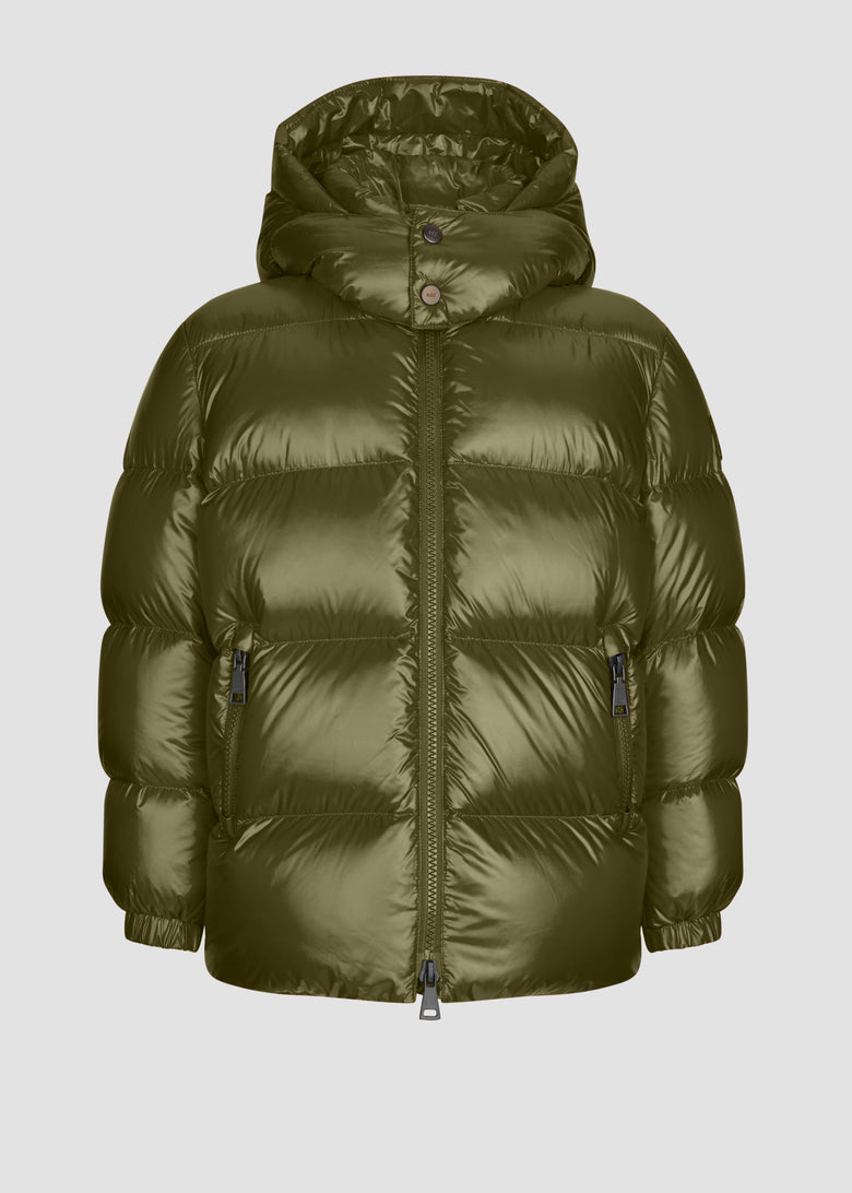 down jacket with detach hood