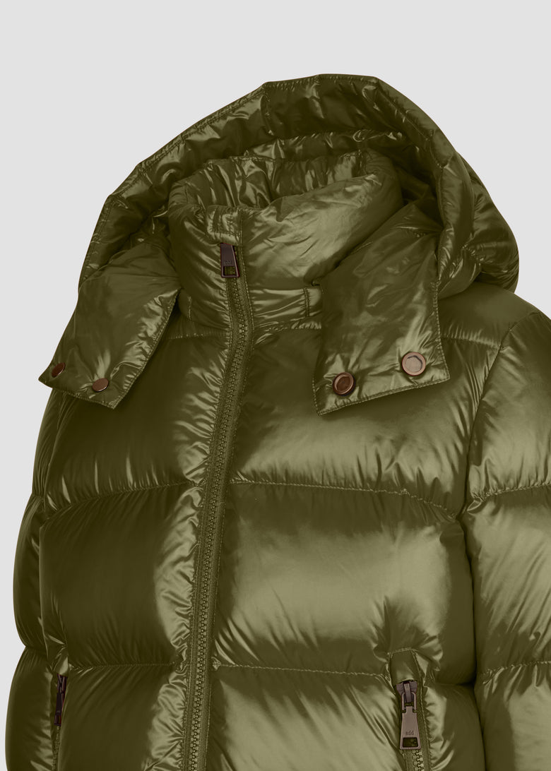 down jacket with detach hood