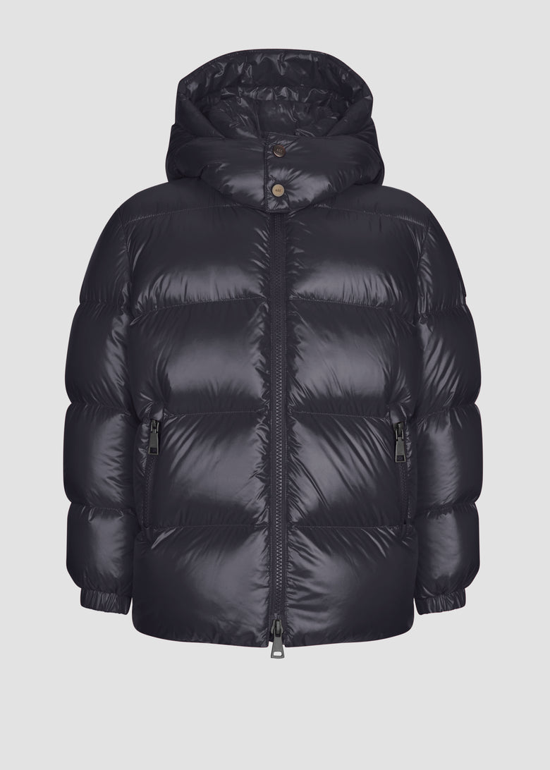 down jacket with detach hood