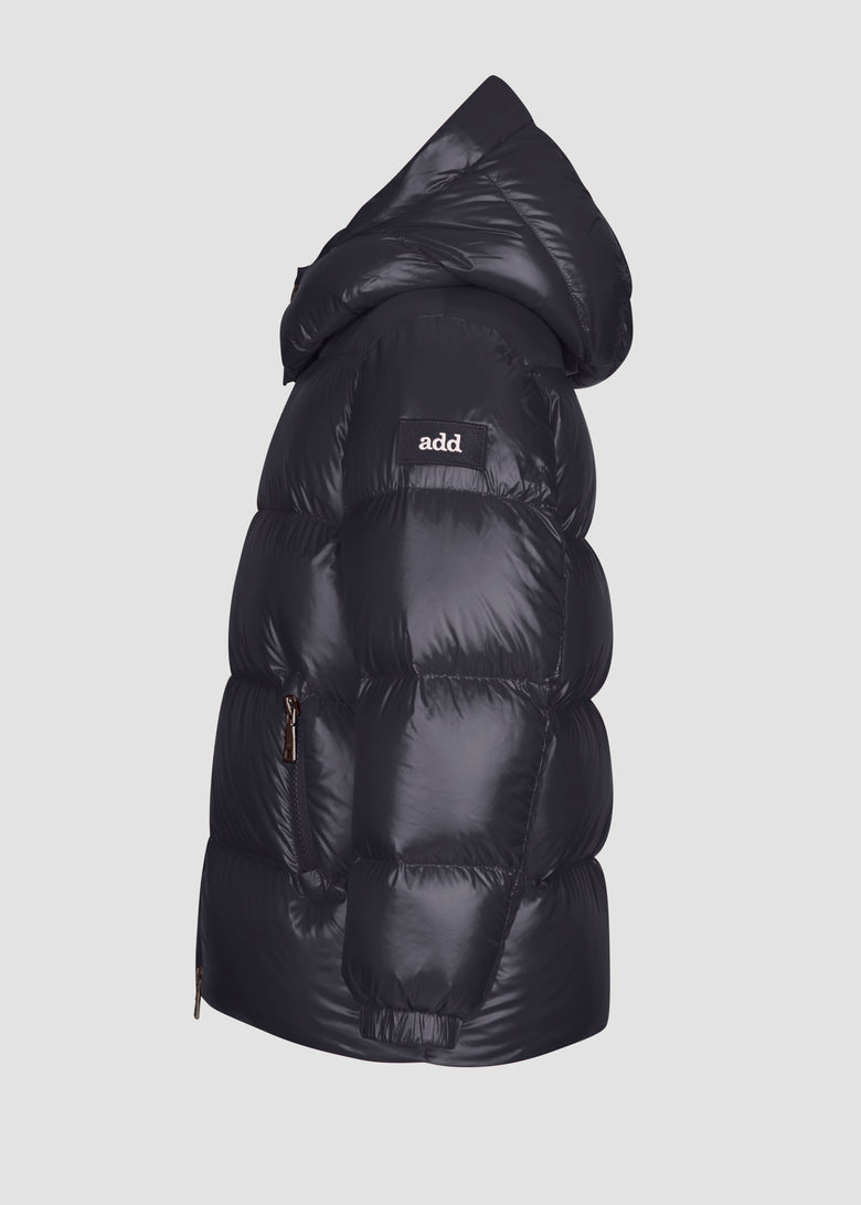 down jacket with detach hood