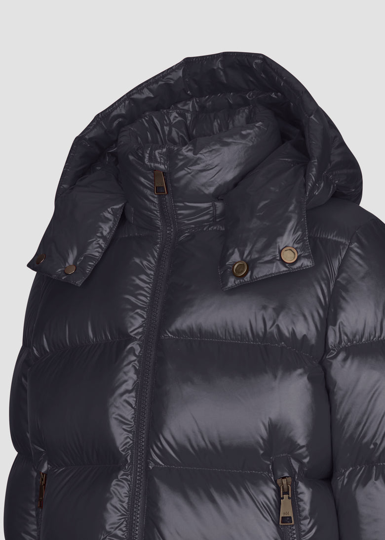 down jacket with detach hood