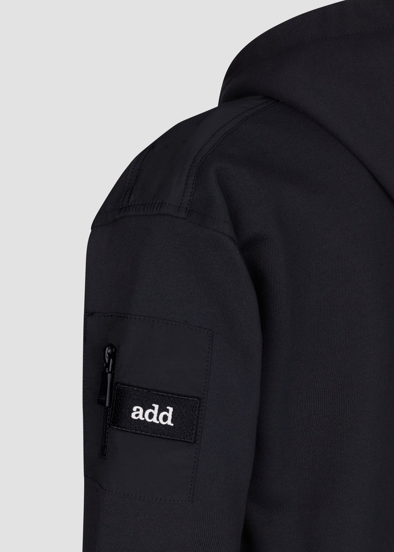 hooded sweatshirt with zip