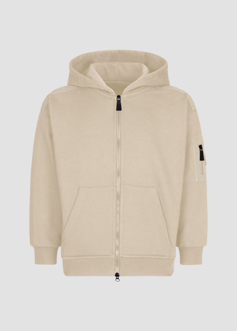 HOODED SWEATSHIRT WITH ZIP