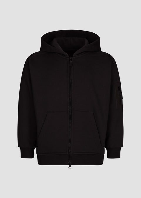 HOODED SWEATSHIRT WITH ZIP