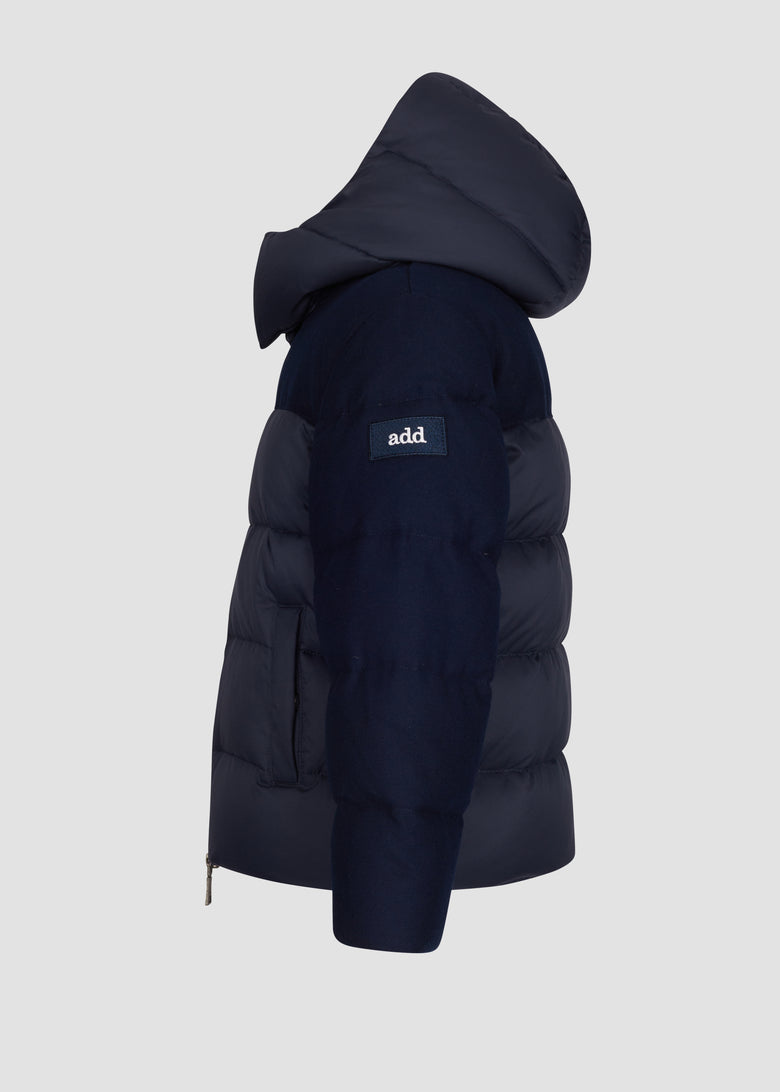 down jacket with detach hood