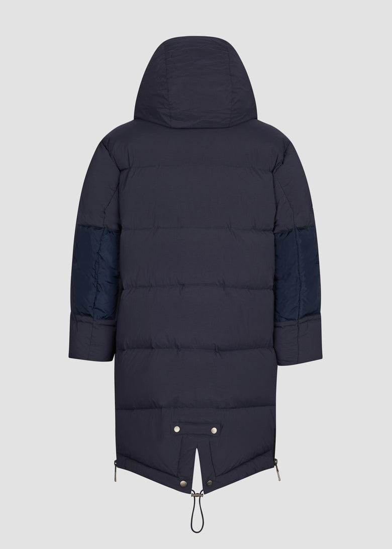 hooded down coat