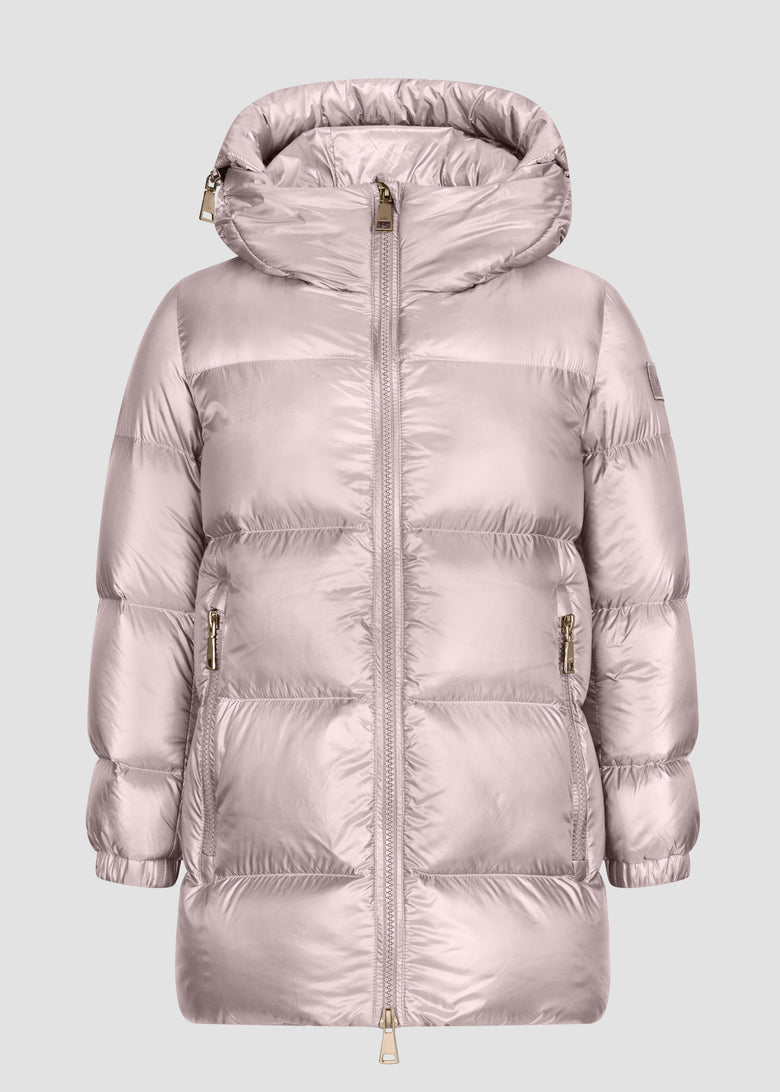 hooded down jacket