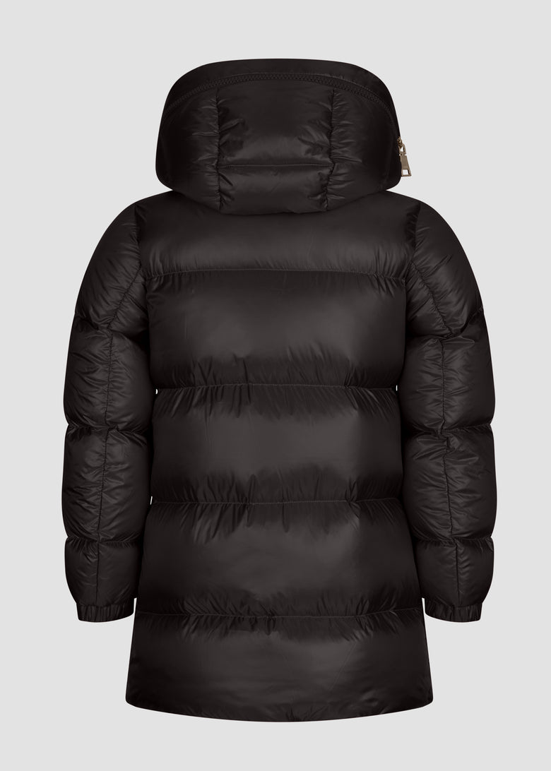 hooded down jacket