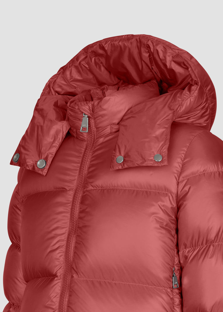 down jacket with detach hood