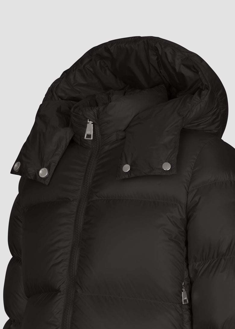 down jacket with detach hood