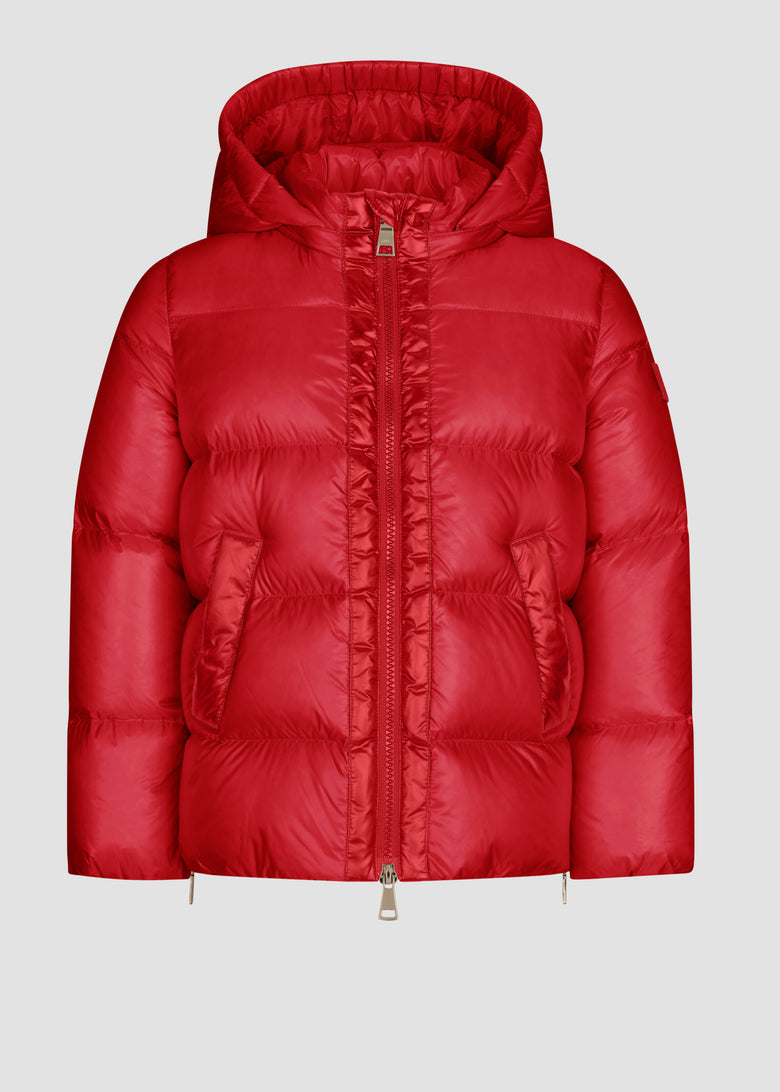 down jacket with detach hood