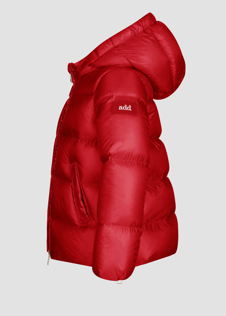 down jacket with detach hood