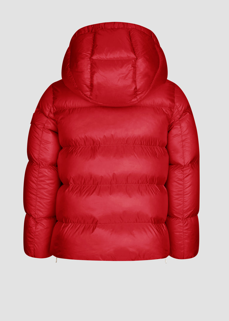 down jacket with detach hood