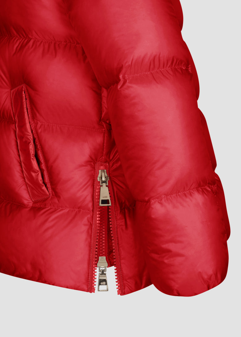 down jacket with detach hood