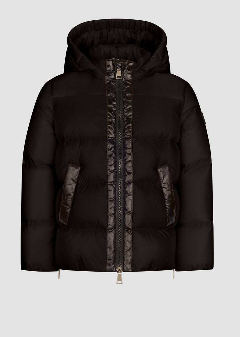 down jacket with detach hood