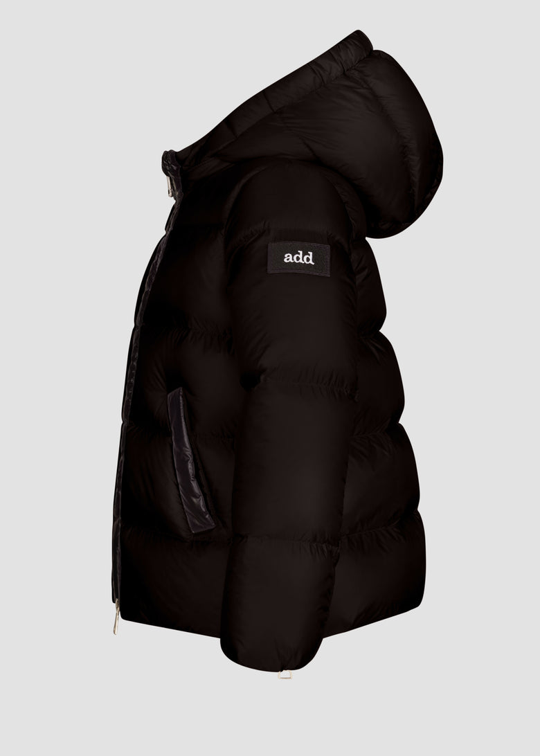 down jacket with detach hood