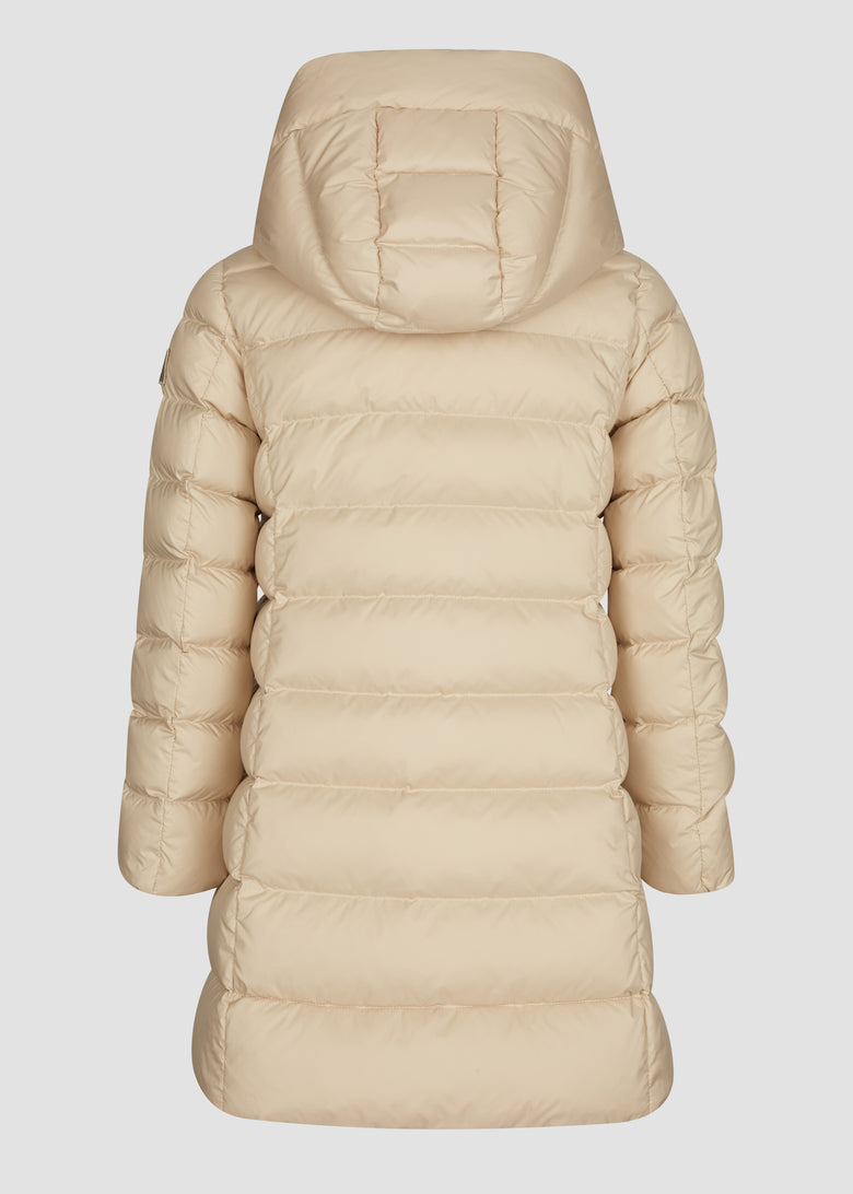 down coat with detach hood