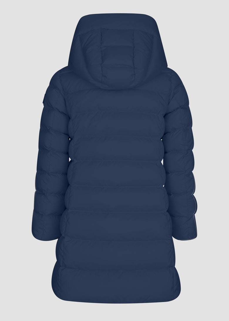 down coat with detach hood