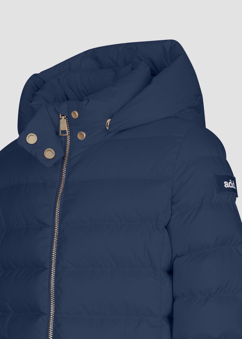 down coat with detach hood