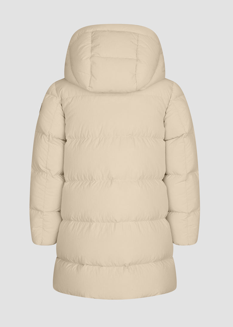 hooded down coat