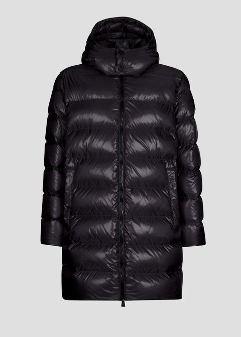 DOWN COAT WITH DETACHABLE HOOD