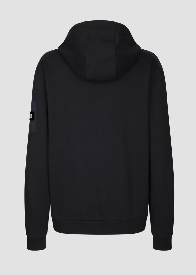 hooded sweatshirt with zip