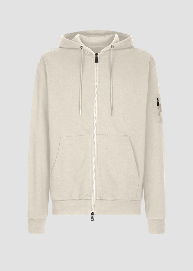 HOODED SWEATSHIRT WITH ZIP