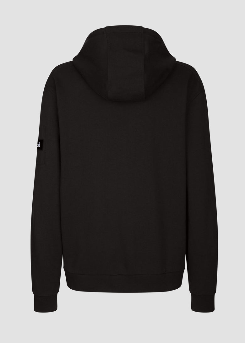 hooded sweatshirt with zip