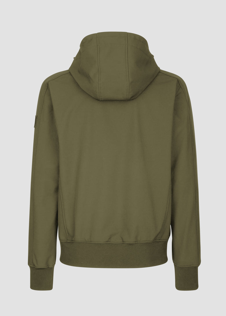 zipped softshell sweatshirt