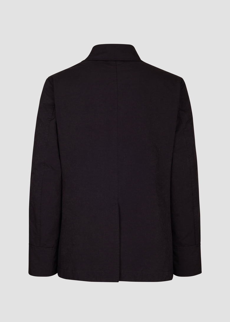 garment dyed plain peacoat