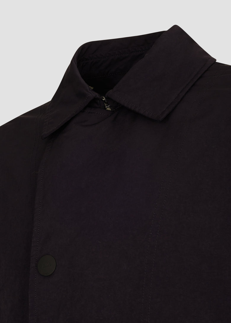 garment dyed plain peacoat