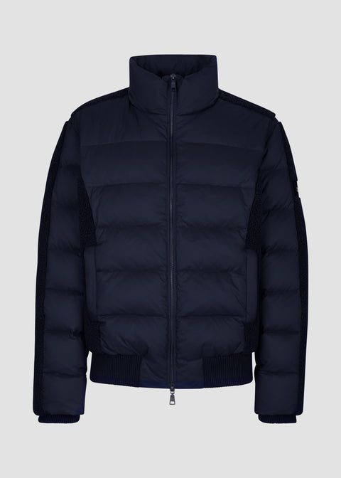 DOWN BOMBER WITH FLEECE