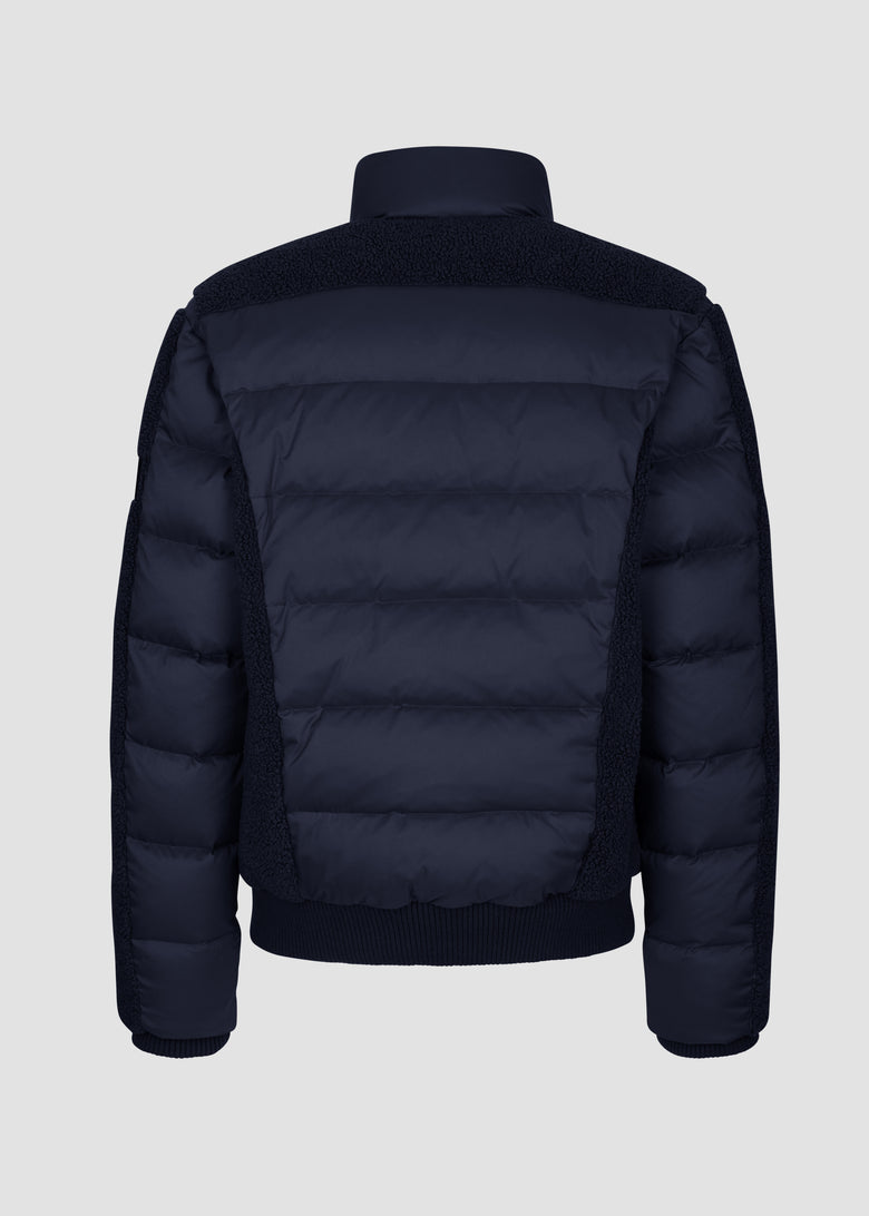 down bomber with fleece