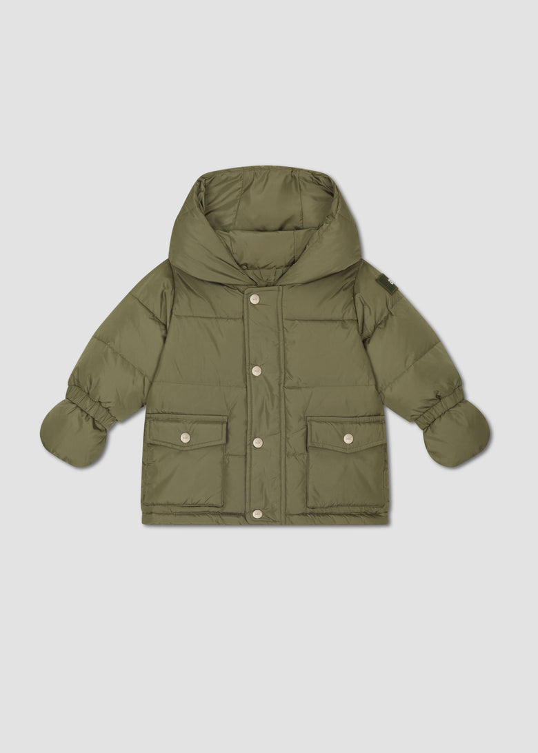 hooded down parka