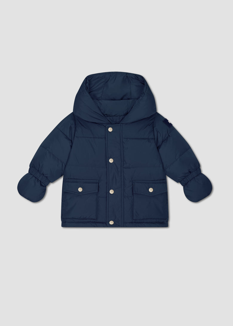 hooded down parka