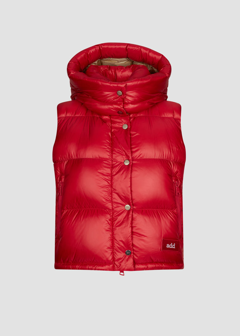 down vest detachable hood