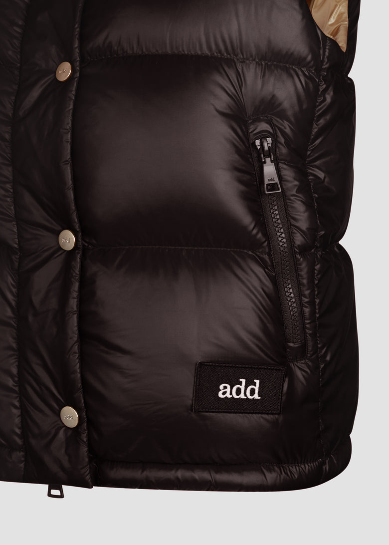 down vest detachable hood