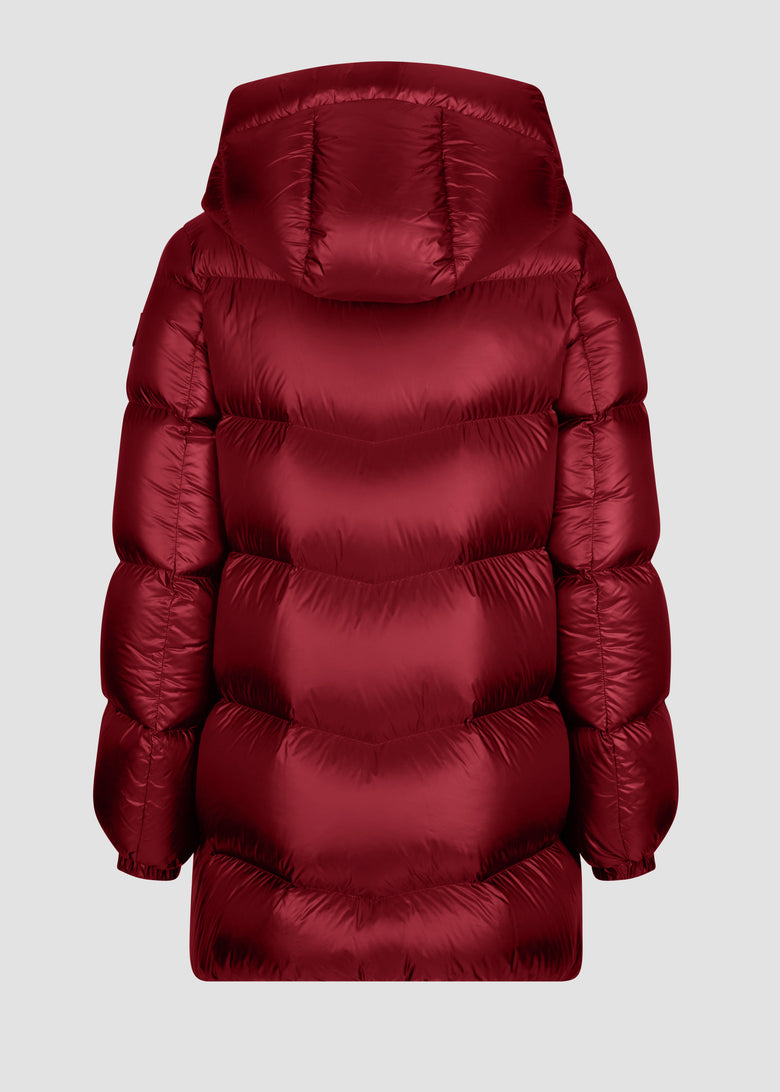 duck down jacket in ultralight nylon