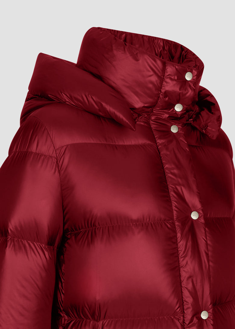 duck down jacket in ultralight nylon