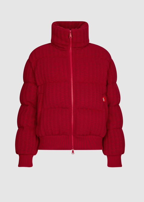 BUBBLE UP KNIT RIB DOWN JACKET