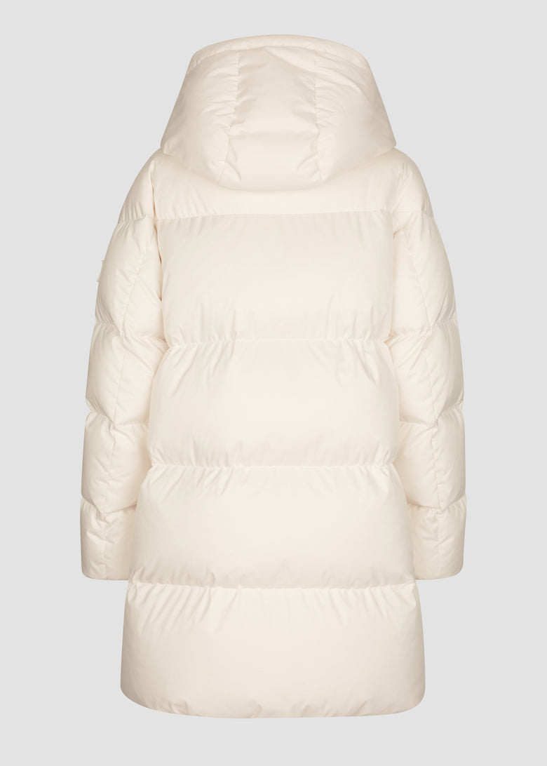 hooded down jacket