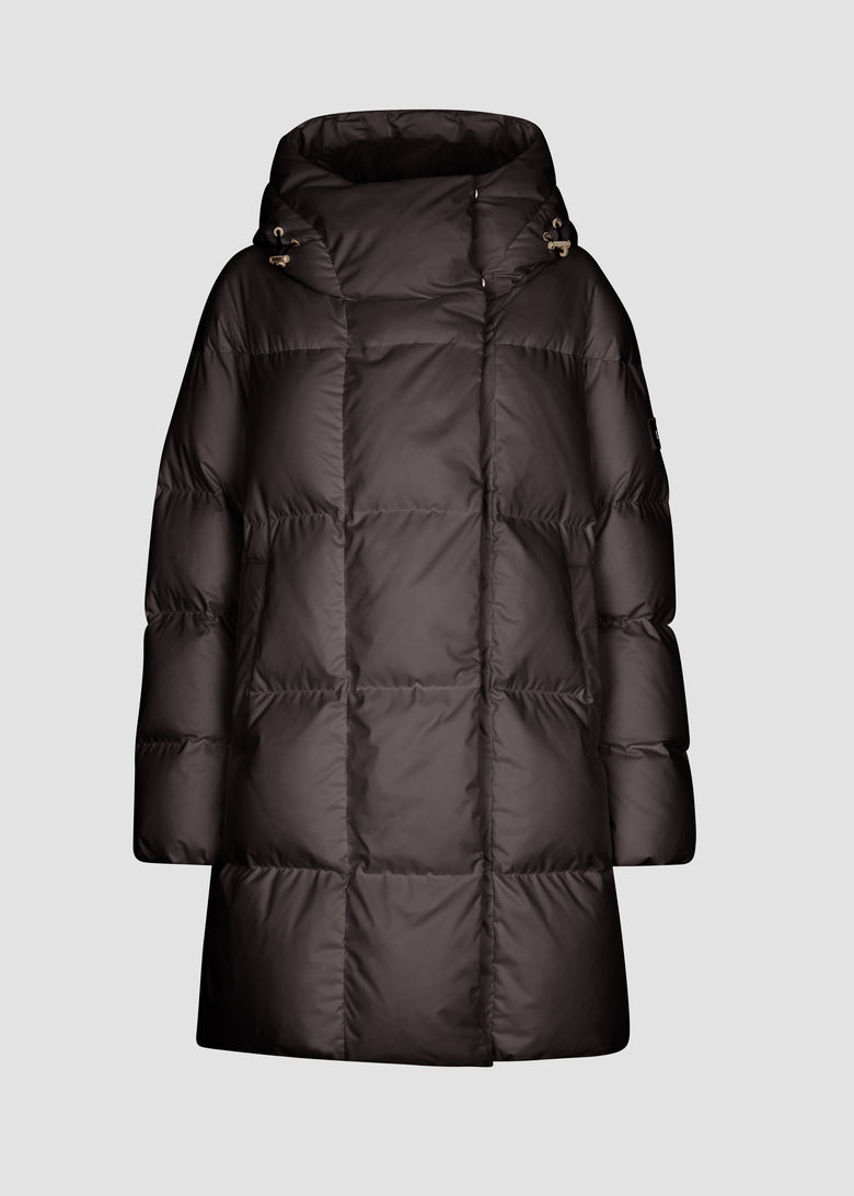 hooded down jacket