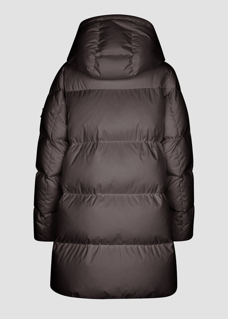 hooded down jacket