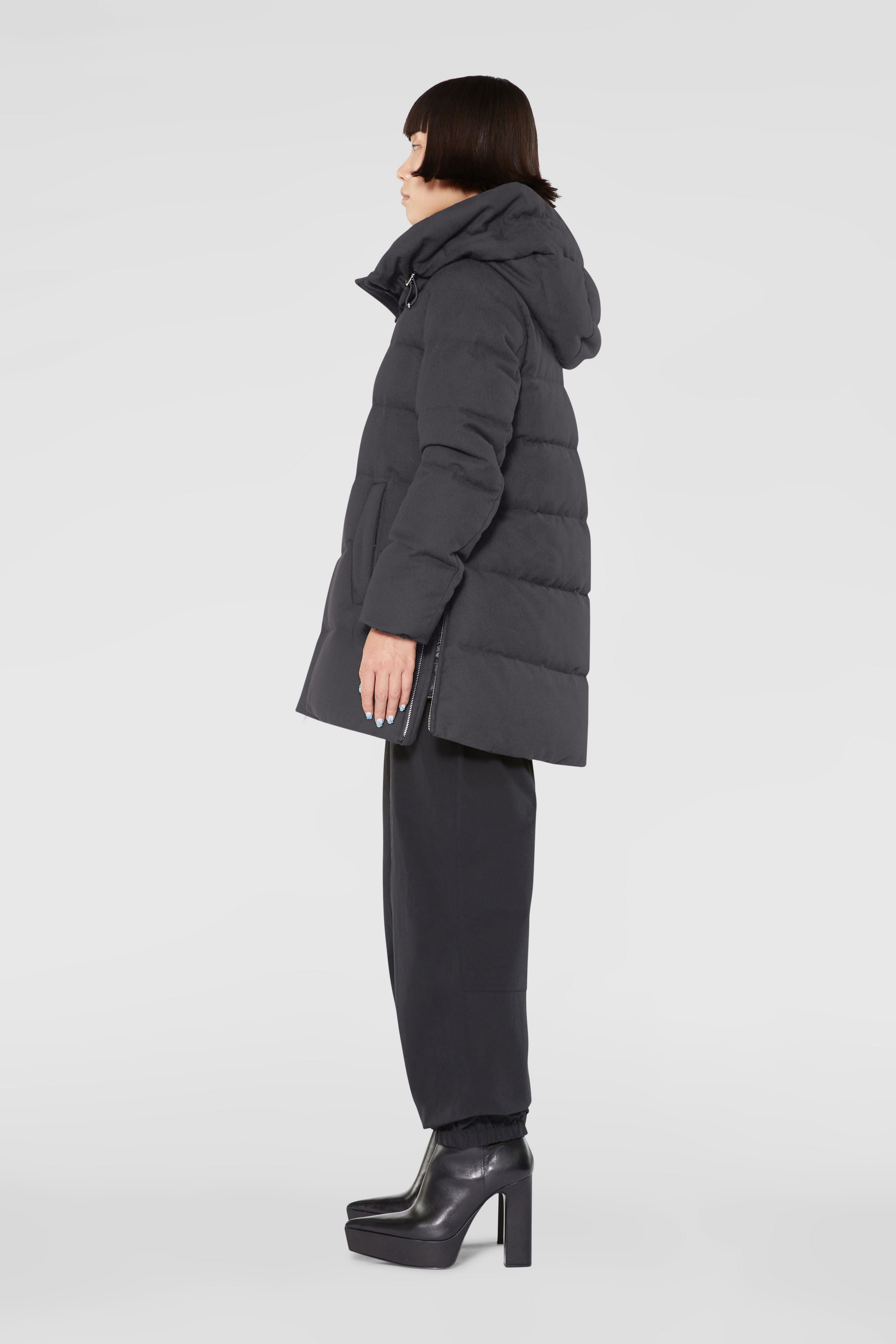 Add hooded hot sale down jacket