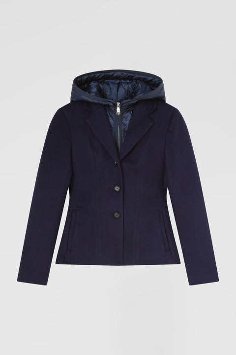 Blazer with inner hooded padded jacket